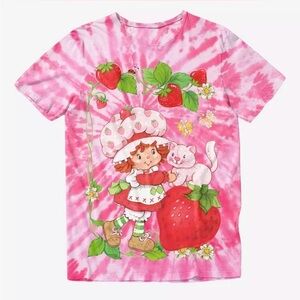 Pink tye dye strawberry shortcake Graphic T-Shirt